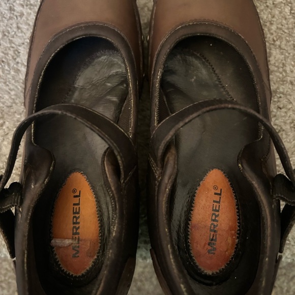 Merrell Luxe Mary Jane. Coffee. Gold Studded. Darker leather. Granola girl. Sz6 - Picture 4 of 16